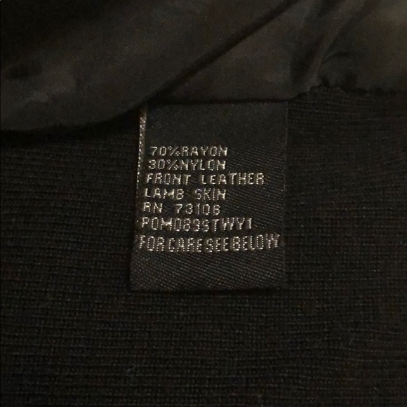 Michael Simon jacket with lamb leather, sz M - Picture 3 of 3